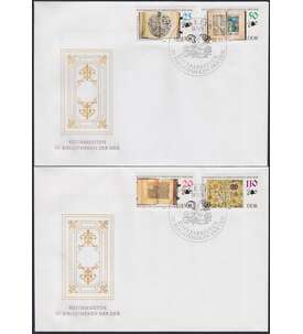 DDR Nr. 3340-3343 FDC Ersttagsbriefe