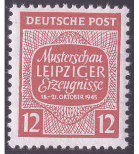 SBZ Nr. 125y VI postfrisch ** Plattenfehler