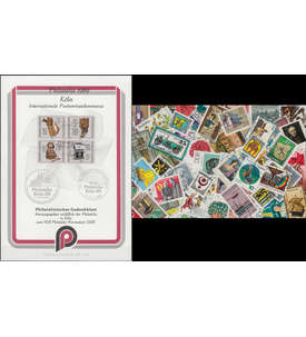 DDR Sondermarken mit Sonderblatt Internationale Postwertzeichenmesse Kln