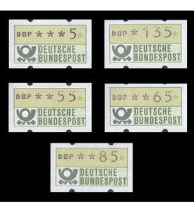 BRD Bund ATM1.1 hu VS4 postfrisch ** mit rcksitiger Nummer 5/55/65/85/135 Pfennig