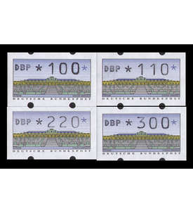 BRD Bund ATM2.1.2 VS2 postfrisch ** waagrechte rckseitige Nr 100/110/220/300 Pfennig           DBP fett