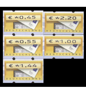 BRD Bund ATM5.1 VS4 postfrisch ** mit rckseitiger Nr. 045/055/100/144/220 Cent