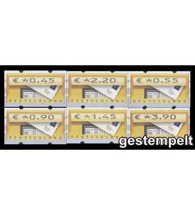 BRD Bund  ATM5.1 VS12 gestempelt     045/055/090/145/220/390 Cent
