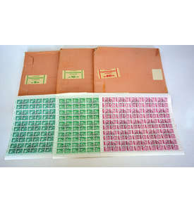DDR Nr. 2483-2485 gestempelt 3 komplette Bogentaschen 5,10,20 Pfg. Bauwerke 1980