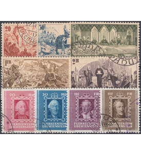 Liechtenstein 1942 gestempelt Nr. 202-210