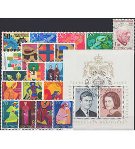 Liechtenstein 1967 gestempelt Nr. 474-494 Block 7