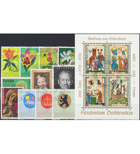 Liechtenstein 1970 gestempelt Nr. 521-535 Block 8