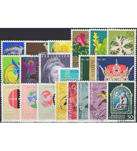 Liechtenstein 1971 gestempelt Nr. 536-555