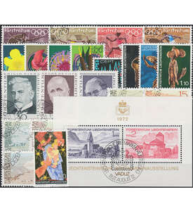 Liechtenstein 1972 gestempelt Nr. 556-578 Block 9