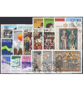 Liechtenstein 1979 gestempelt Nr. 723-740