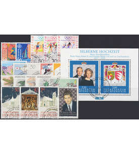 Liechtenstein 1992 gestempelt Nr. 1033-1053 Block 14