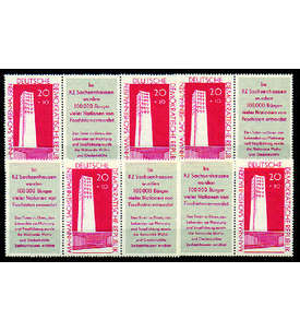 DDR ZD Nr. 783 postfrisch **  Sachsenhausen 1960           WZd 24-WZd 27, 4 Kombinationen