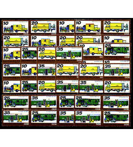 DDR ZD  Nr. 2299-2302 postfrisch ** Posttransport 1978  WZd 362 - SZd 156, 16 Kombinat
