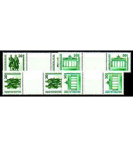 DDR ZD  Nr. 3345-3346 postfrisch **  Bauwerke 1990   WZ 21 - SZ 25, 4 Kombinationen