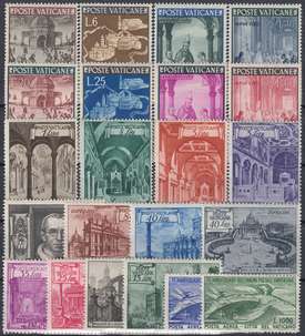 Vatikan 1949 postfrisch ** Nr. 149-170