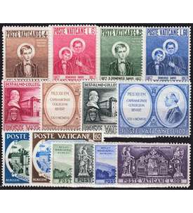 Vatikan 1957 postfrisch Nr. 266-279
