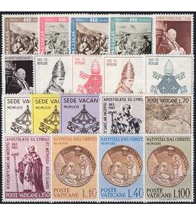 490-516 Briefmarken für Sammler Goldhahn Vatikan 1966 postfrisch Nr