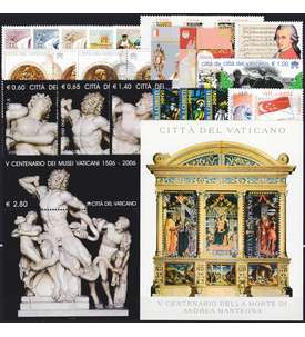 Vatikan 2006 postfrisch        Nr. 1543-1570 Block 27-28