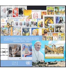 Vatikan 2015 postfrisch Nr. 1827-1858 Block 48-49