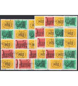 DDR ZD Nr. 1012-1013 gestempelt  Frhjahrsmesse 1964          WZd 118 - SZd 51, 16 Kombinationen