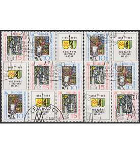 DDR ZD Nr. 1052-1053 gestempelt  Herbstmesse 1964             WZd 138 - WZd 143, 6 Kombinationen