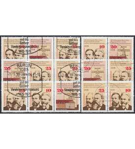 DDR ZD  Nr. 2050-2052 gestempelt Marx 1975                    WZd 325 - WZd 330, 6 Kombinationen