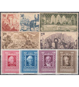 Liechtenstein 1942 postfrisch Nr. 202-210