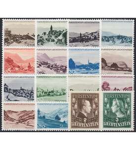 Liechtenstein 1944 postfrisch Nr. 224-239
