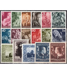 Liechtenstein 1951 postfrisch Nr. 289-305