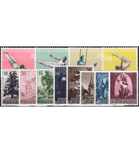 Liechtenstein 1957 postfrisch Nr. 353-364