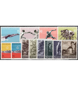 Liechtenstein 1958 postfrisch Nr. 365-376