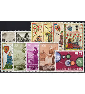 Liechtenstein 1961 postfrisch Nr. 404-414