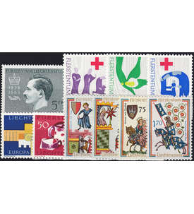 Liechtenstein 1963 postfrisch Nr. 427-436