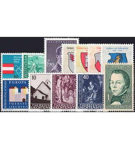 Liechtenstein 1964 postfrisch Nr. 437-448