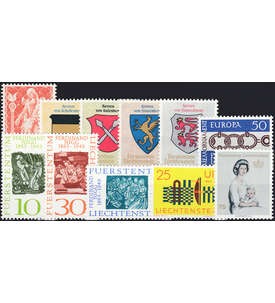 Liechtenstein 1965 postfrisch Nr. 449-459