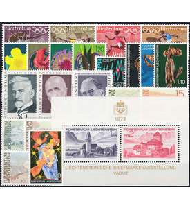 Liechtenstein 1972 postfrisch Nr. 556-578 Block 9