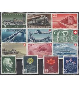 Schweiz 1947 postfrisch ** Nr. 479-491