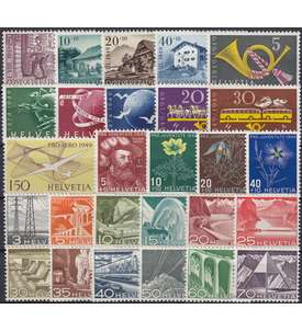 Schweiz 1949 postfrisch ** Nr. 518-544