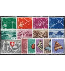 Schweiz 1952 postfrisch ** Nr. 566-579