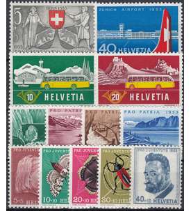 Schweiz 1953 postfrisch Nr. 580-592