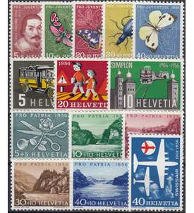 Schweiz 1956 postfrisch Nr. 623-636