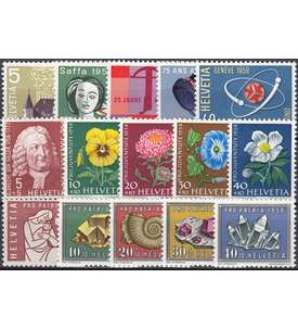 Schweiz 1958 postfrisch Nr. 653-667