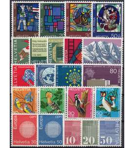 Schweiz 1970 postfrisch ** Nr. 918-939