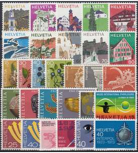 Schweiz 1973 postfrisch ** Nr. 988-1016