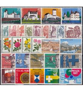 Schweiz 1977 postfrisch ** Nr. 1087-1115