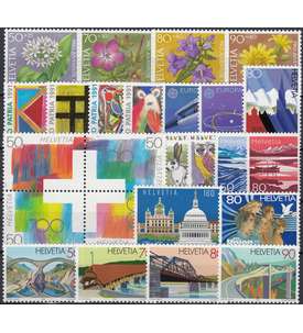 Schweiz 1991 postfrisch ** Nr. 1436-1460