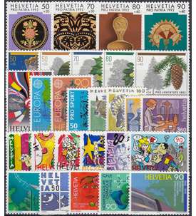 Schweiz 1992 postfrisch ** Nr. 1461-1488