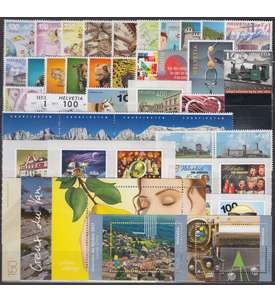 Schweiz 2017 postfrisch ** Nr. 2476-2525 Block 64-67