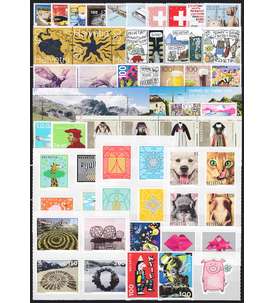 Schweiz 2019 postfrisch ** Nr. 2583-2637 Block 71-73