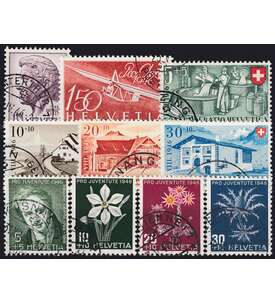 Schweiz 1946 gestempelt Nr. 469-478